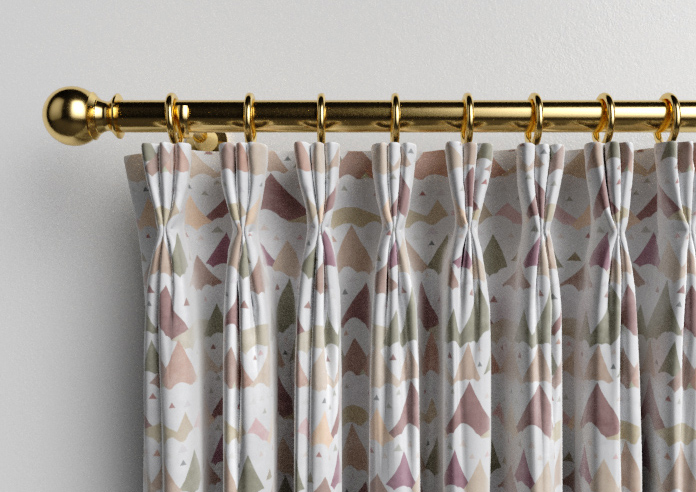 Cloudy Peaks, Rosey Hues - Made to Measure Curtains - Image 11